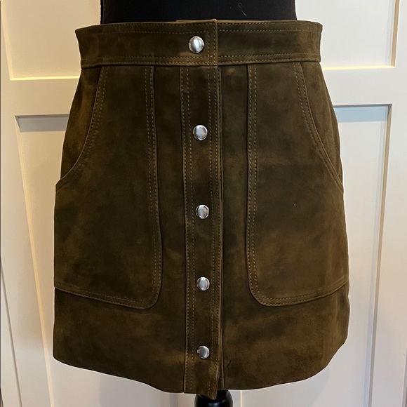 Nasty Gal Dresses & Skirts - Nasty Girl Brown Leather Mini Skirt Size S